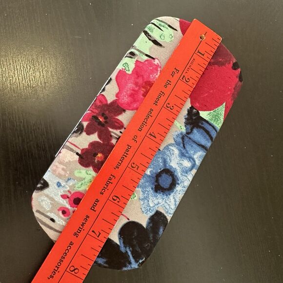 Thirty-One Hard Case Wallet Watercolor Garden Floral Pattern Gray Multicolor - Picture 5 of 7